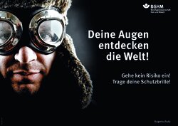 Plakat Augenschutz
