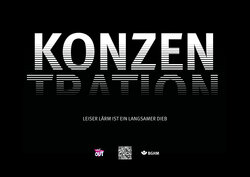 Plakat "Konzentration - leiser Lärm ist ein langsamer Dieb"