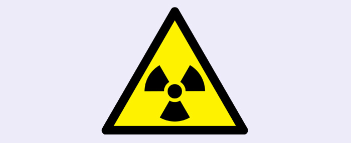 Zeichen für Radioaktivität