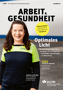 Cover arbeit & gesundheit Ausgabe 1 | 2022; Foto: © Jessica Schäfer