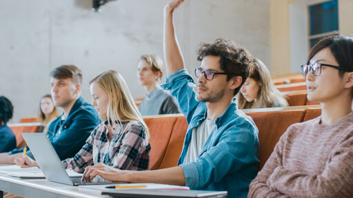 Studenten in einem Hörsaal