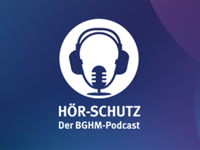 Das Logo zu Hör-Schutz - Der BGHM-Podcast