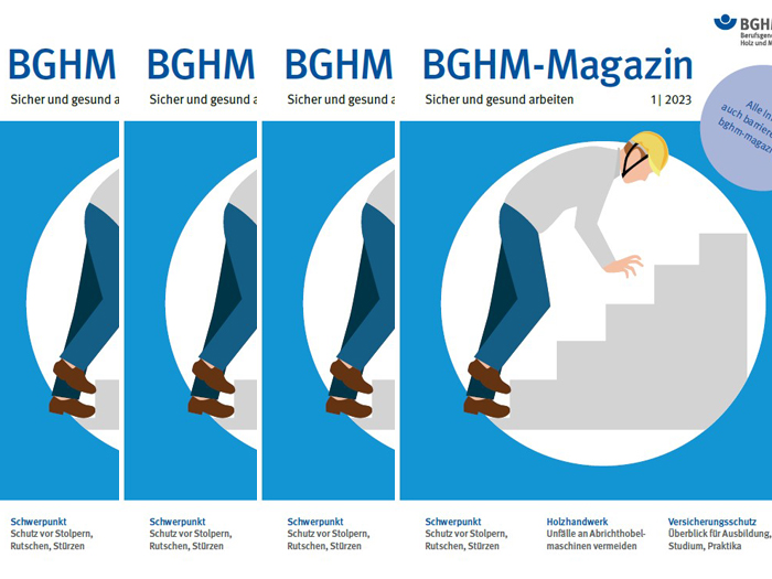 Cover BGHM-Magazin Ausgabe 01/2023; © BGHM