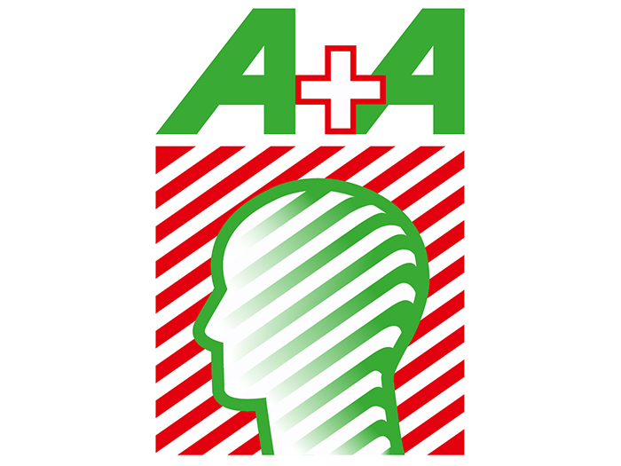 Logo Messe A + A 2023